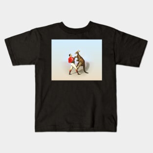 Circus Series Boxing Kangaroo Kids T-Shirt